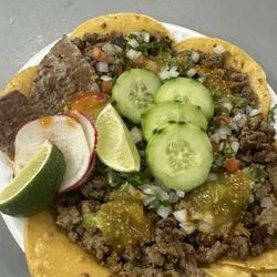 Tacos Como En El D.F. Taco Truck - Cecina & Asada Tacos