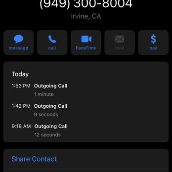 Tracy Kuhar Counseling - Proof of my calls which went unanswered, I left a message on the last call. - Counseling & Mental Health Near Me - Newport Beach, California Tracy Kuhar Counseling - Proof of my calls which went unanswered, I left a message on the last call. - Counseling & Mental Health Near Me - Newport Beach, California