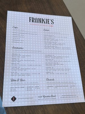 Menu photo 3 Frankie's San Luis Obispo, CA Menu photo 3 Frankie's San Luis Obispo, CA