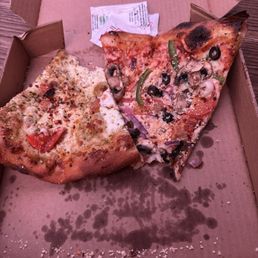 Veggie Pizza Slices and Cheese Pizza Slices Veggie Pizza Slices and Cheese Pizza Slices