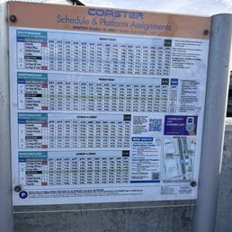 Coaster schedule