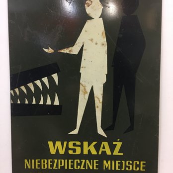 Adventure Warsaw - old sign - Tours Near Me - Warsaw, MZ