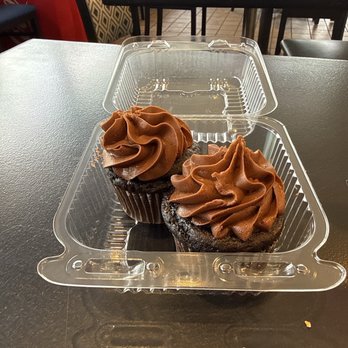 Kim's Kakery, Bakery & Cafe - Two chocolate fudge cupcakes. - Bakeries Near Me - Indianapolis, Indiana Kim's Kakery, Bakery & Cafe - Two chocolate fudge cupcakes. - Bakeries Near Me - Indianapolis, Indiana