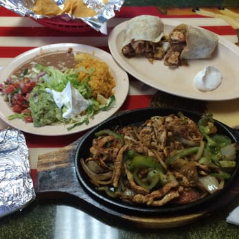 La Pasadita - Upper left is the side plate for the fajita in the bottom of the pic and a chicken burrito on top right. All were awesome. - Mexican Near Me - Gainesville, Florida La Pasadita - Upper left is the side plate for the fajita in the bottom of the pic and a chicken burrito on top right. All were awesome. - Mexican Near Me - Gainesville, Florida