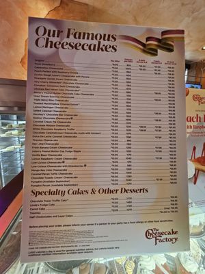 Menu photo 4 The Cheesecake Factory Indianapolis, IN Menu photo 4 The Cheesecake Factory Indianapolis, IN