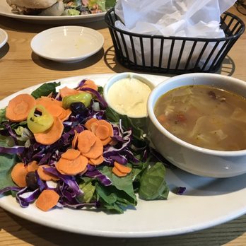 Carrabba's Italian Grill - Lunch entree with salad and soup plus an appetizer (see stuffed mushrooms in another photo) $10.99 - Italian Near Me - Ellicott City, Maryland Carrabba's Italian Grill - Lunch entree with salad and soup plus an appetizer (see stuffed mushrooms in another photo) $10.99 - Italian Near Me - Ellicott City, Maryland