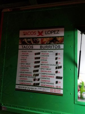 Menu photo 8 Tacos Lopez Brooklyn, NY Menu photo 8 Tacos Lopez Brooklyn, NY