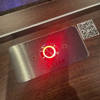 Star Cinema Grill - Push button for service. Any food or drink item, press button scan QR code for menu at your fingertips - Cinema Near Me - South Barrington, Illinois Star Cinema Grill - Push button for service. Any food or drink item, press button scan QR code for menu at your fingertips - Cinema Near Me - South Barrington, Illinois