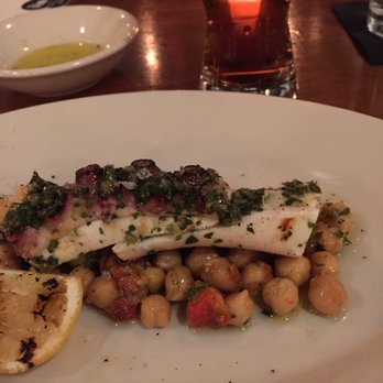 Isa Bistro - Very nice meaty octopus with chickpeas, but I wish there was a bigger portion - New American Near Me - Portland, Maine Isa Bistro - Very nice meaty octopus with chickpeas, but I wish there was a bigger portion - New American Near Me - Portland, Maine