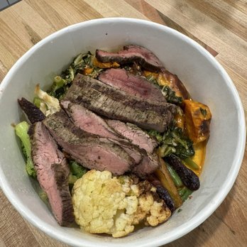 Flower Child - Steak entree with 2 sides - New American Near Me - Omaha, Nebraska