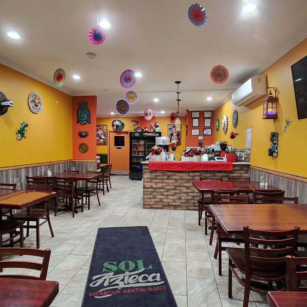 Sol Azteca - SOL AZTECA Got Has New Look Wow the Restaurant looks so inviting bright and the Decor is so amazing. - Mexican Near Me - Kearny, New Jersey Sol Azteca - SOL AZTECA Got Has New Look Wow the Restaurant looks so inviting bright and the Decor is so amazing. - Mexican Near Me - Kearny, New Jersey