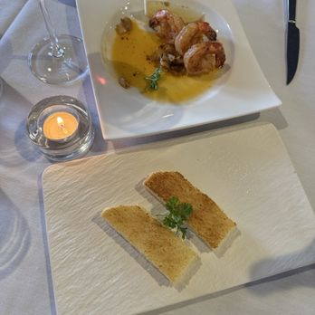 Evangeline Cuisine - Bread and Gambas Al Ajillo - Seafood Near Me - Half Moon Bay, California