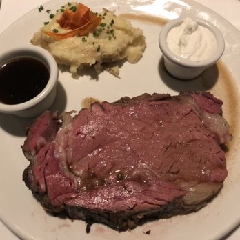 Chart House - Prime Rib cooked medium; big enough to share - Seafood Near Me - Stateline, Nevada
