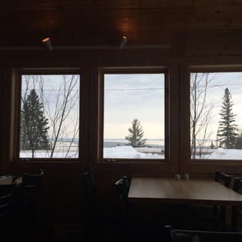 New Scenic Cafe - Looking out at the lake after a great meal - New American Near Me - Duluth, Minnesota