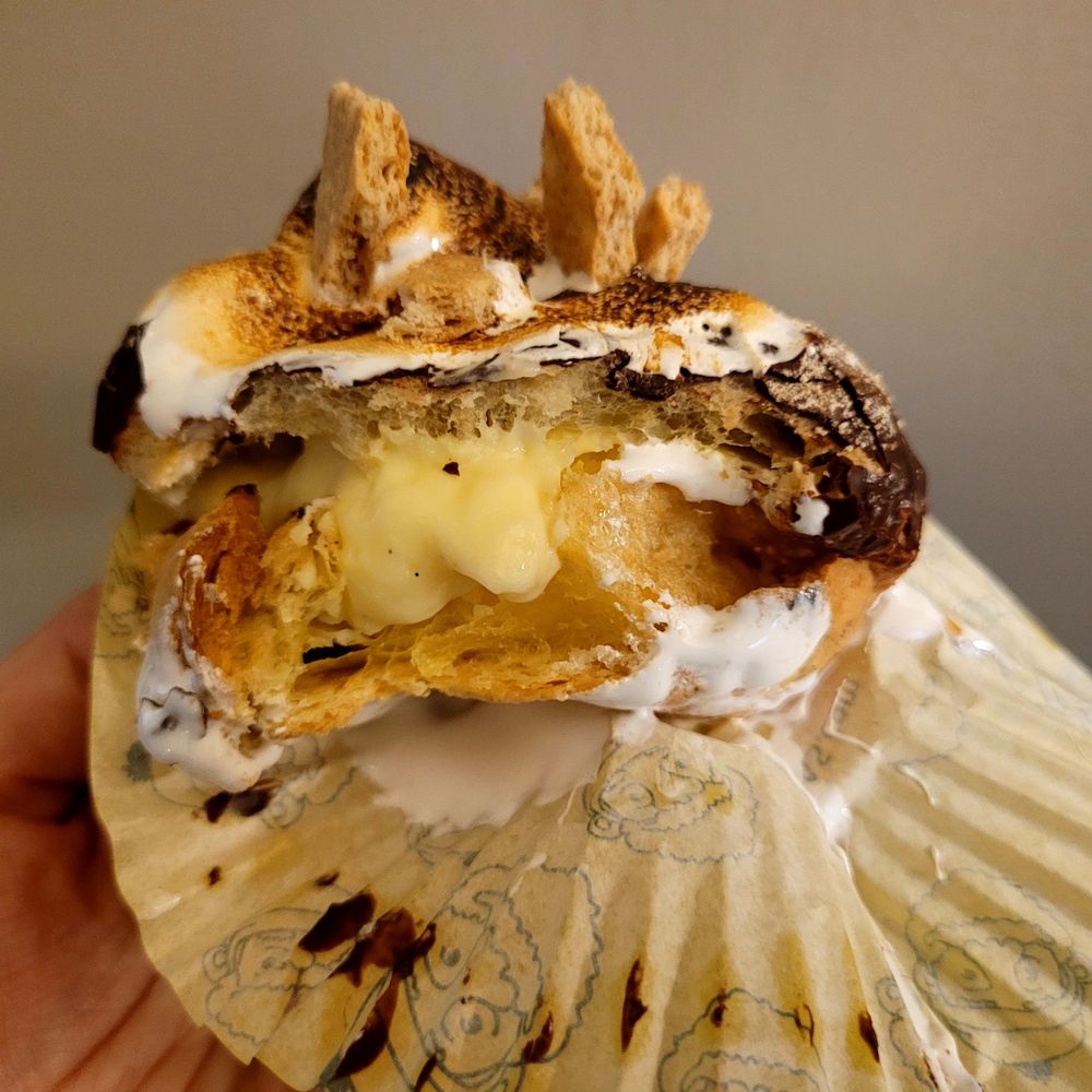 Beard Papa's Castro Valley - S'mores cream puff - Desserts Near Me - Castro Valley, California Beard Papa's Castro Valley - S'mores cream puff - Desserts Near Me - Castro Valley, California