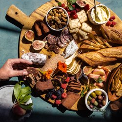 Tavernier Chocolates - Chocolate Charcuterie on a cheese board