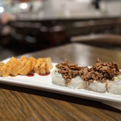 Sapporo Sushi - Protein and BBQ beef rolls