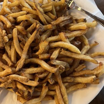Bare Bones Steakhouse - House Fries Appetizer! Seemed like 3 pounds of fries and sauces! - Steakhouses Near Me - Buford, Georgia Bare Bones Steakhouse - House Fries Appetizer! Seemed like 3 pounds of fries and sauces! - Steakhouses Near Me - Buford, Georgia