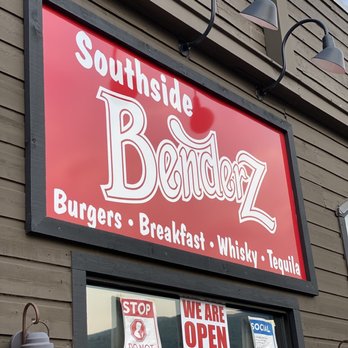 Southside Benderz - a sign on the side of a building - Burgers Near Me - Avon, Colorado