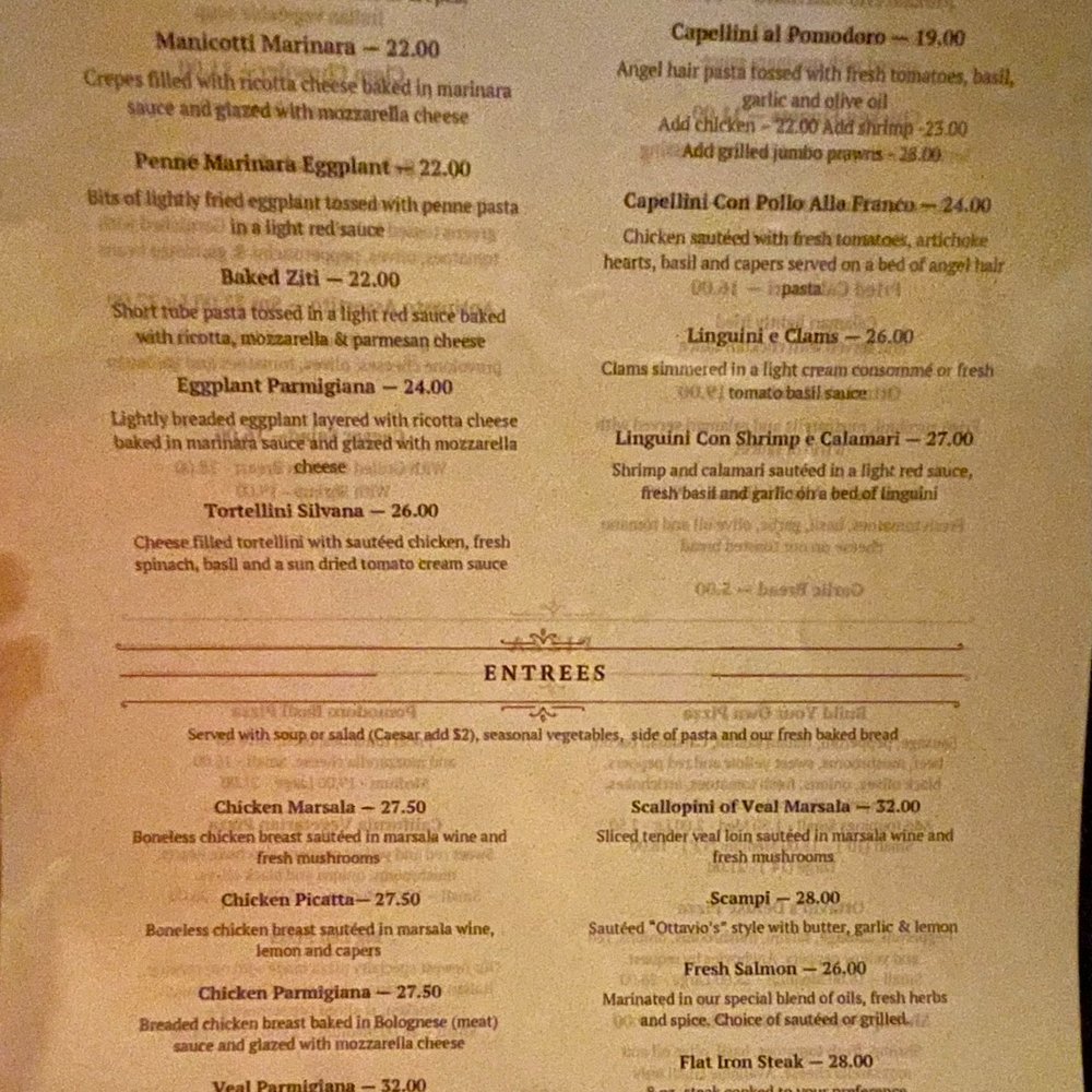 Ottavio's Italian Restaurant - Menu 4.7.26 - Italian Near Me - Camarillo, California Ottavio's Italian Restaurant - Menu 4.7.26 - Italian Near Me - Camarillo, California