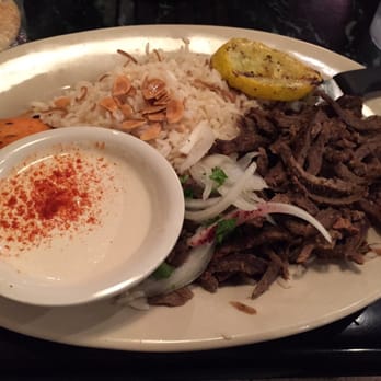 Makarios - Lamb Schwarma plate with rice - Middle Eastern Near Me - Birmingham, Alabama