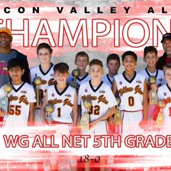 RISE ABOVE Sports Training - NJB 5th grade champs!