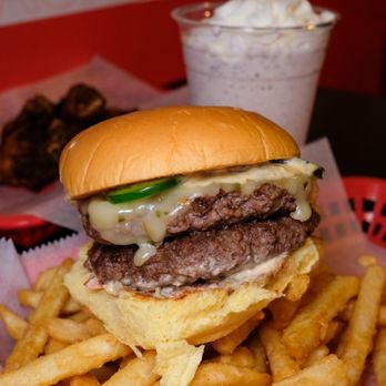 Stack'd Burger - a pile of french fries - Chicken Shop Near Me - Brooklyn, New York