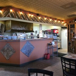 Palio's Pizza Cafe - Colleyville - Pizza making area.
