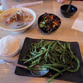 Duck & Dumpling - Green beans and duck soup and woodear mushrooms - Chinese Near Me - Plano, Texas