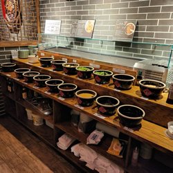 Potasia - The extensive dipping sauce bar at Potasia.