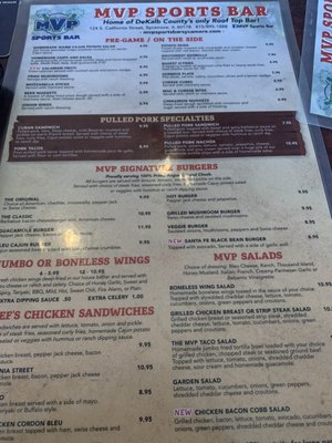 Menu photo 3 MVP Sports Bar Sycamore, IL Menu photo 3 MVP Sports Bar Sycamore, IL