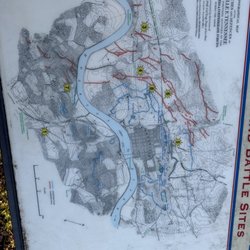 Map of battle sites