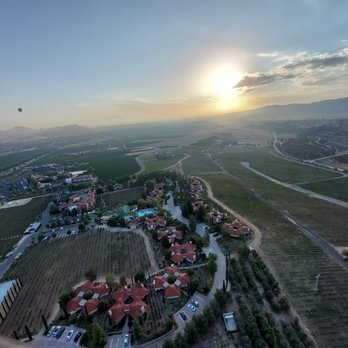 Grape Escape Balloon Adventures - Sunrise view from our balloon - Tours Near Me - Temecula, California Grape Escape Balloon Adventures - Sunrise view from our balloon - Tours Near Me - Temecula, California