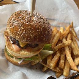 Big Matt Burger and fries