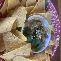 Gambei Wellness Center and Sanctuary Cafe - Vegan Queso and chips were excellent