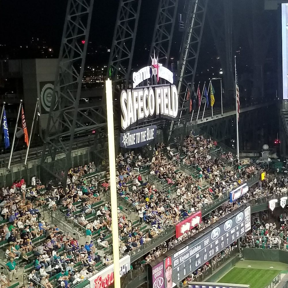 T-Mobile Park - Safeco Field sign in left field - Stadiums & Arenas Near Me - Seattle, Washington T-Mobile Park - Safeco Field sign in left field - Stadiums & Arenas Near Me - Seattle, Washington