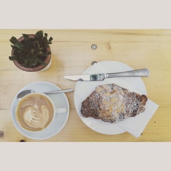 Slater St. Bench - Strong flat white and an almond croissant. Finger lickin' good. - Restaurants Near Me - Melbourne, VIC
