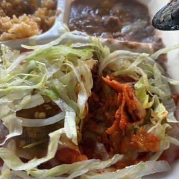 Martha's Cafe - Chicken enchilada plate $9.99 - Mexican Near Me - El Paso, Texas