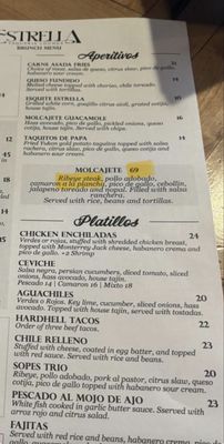 Menu photo 4 Estrella Cantina Lounge Riverside, CA