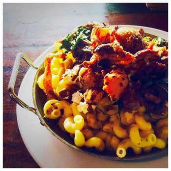 Barleymash - Duck confit mac and cheese topped with fried duck skin - Sports Bars Near Me - San Diego, California Barleymash - Duck confit mac and cheese topped with fried duck skin - Sports Bars Near Me - San Diego, California