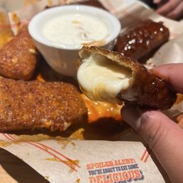 Fried Mozzarella Honey-Chipotle Mozzarella bomb must try Fried Mozzarella Honey-Chipotle Mozzarella bomb must try