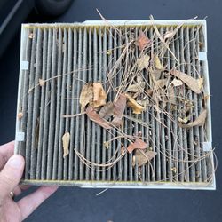 Jiffy Lube - My wife's cabin air filter AFTEr my visit to Jiffy Lube.