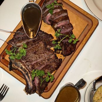 Golden Steer at One Fifth - Ribeye Steak with Bone-In 24oz*, Shorthorn (New York Cut) 16oz* - Steakhouses Near Me - New York, New York Golden Steer at One Fifth - Ribeye Steak with Bone-In 24oz*, Shorthorn (New York Cut) 16oz* - Steakhouses Near Me - New York, New York