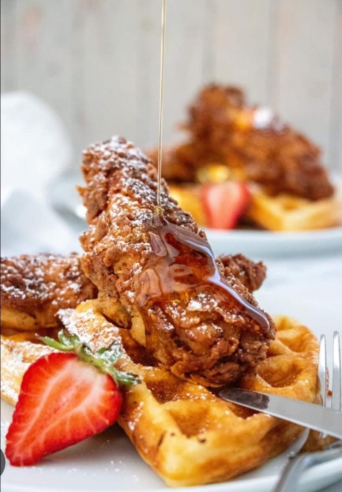 Food from Tootsies Everything Waffle