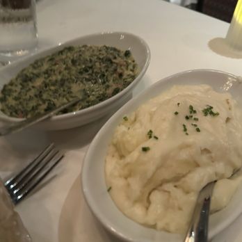 Del Frisco's Double Eagle Steakhouse - Whipped potato's and creamed spinach - Steakhouses Near Me - Houston, Texas