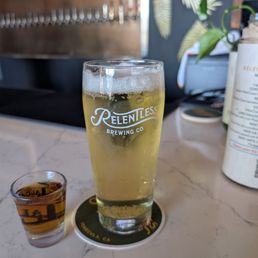 Boilermaker (Japanese lager + bourbon) Boilermaker (Japanese lager + bourbon)