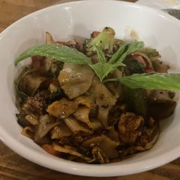Drunken noodles. The best I've eaten. Drunken noodles. The best I've eaten.