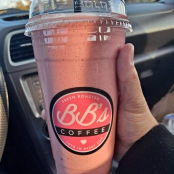 BB's Coffee Shop - Strawberry Protein Shake! - Coffee & Tea Near Me - Anchorage, Alaska