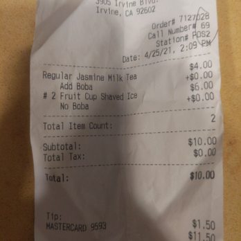 It's Boba Time - Irvine - Diluted milk tea. . . - Juice Bars & Smoothies Near Me - Irvine, California