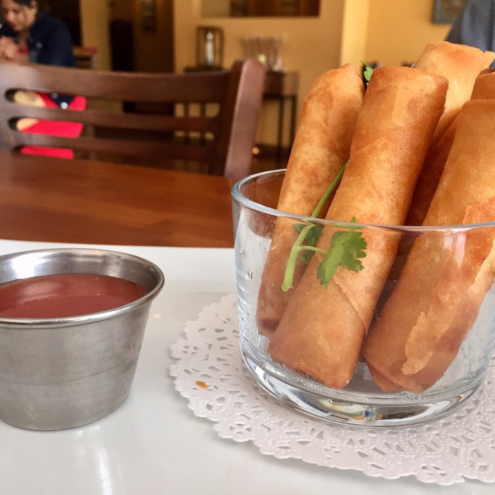 Rice Factory - Vegetable Thai Spring Rolls with peach sauce! - Thai Near Me - Milltown, New Jersey Rice Factory - Vegetable Thai Spring Rolls with peach sauce! - Thai Near Me - Milltown, New Jersey